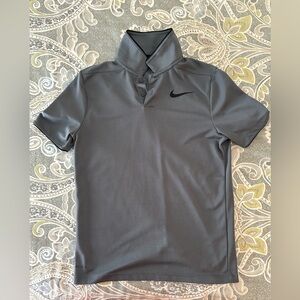 Nike Boys Gray Golf Polo